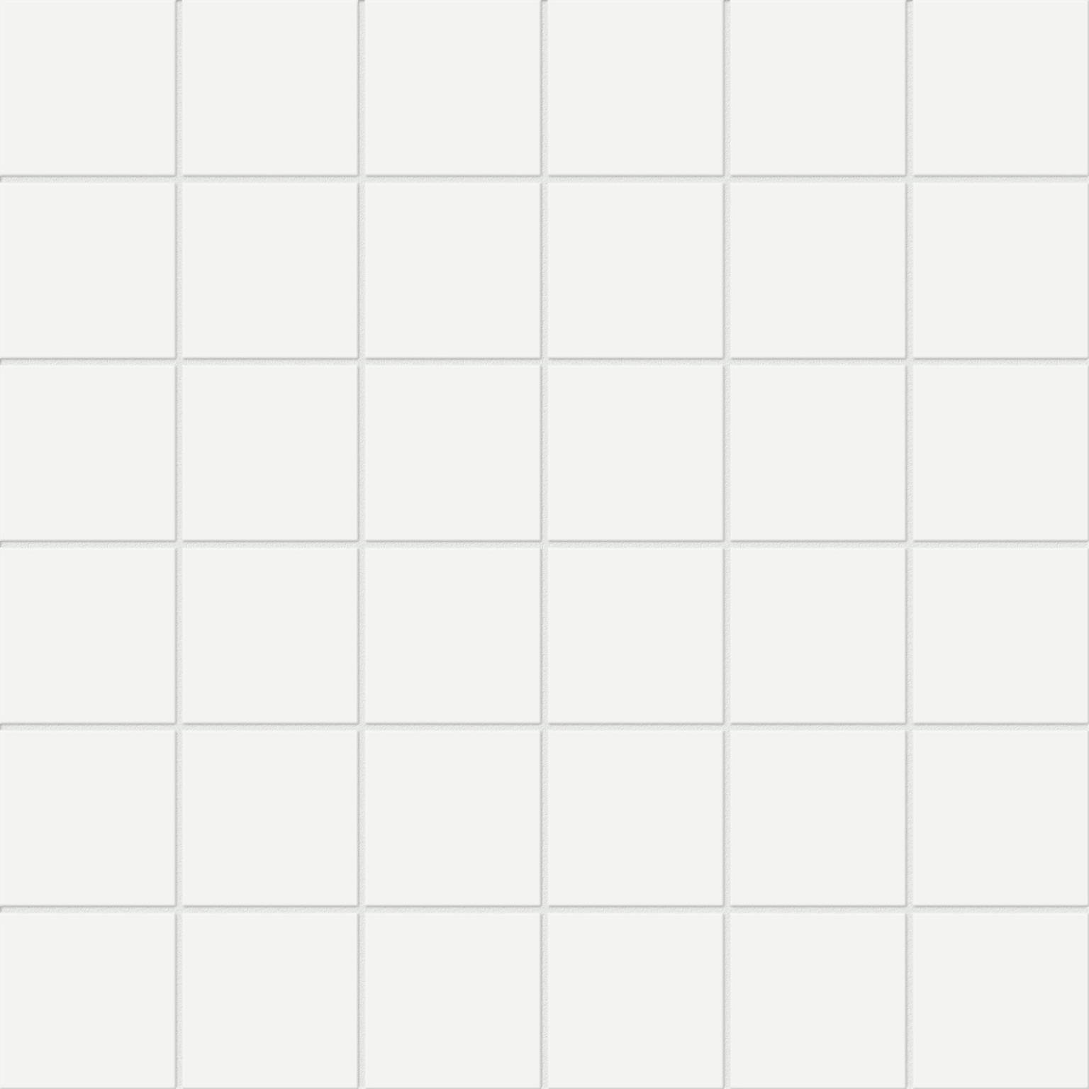 2X2 White Matte Mosaic