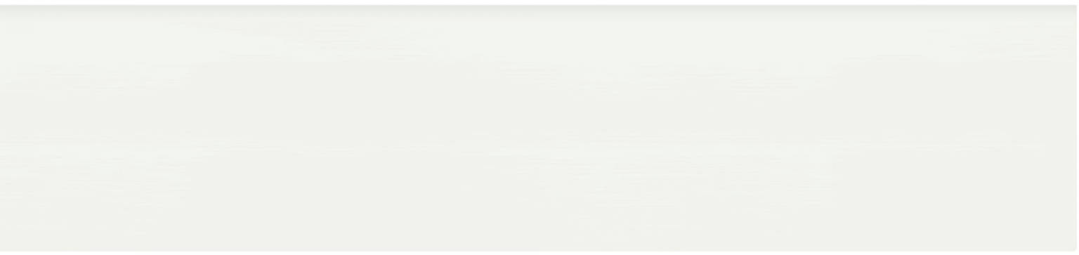 2x8 White Glossy Bullnose