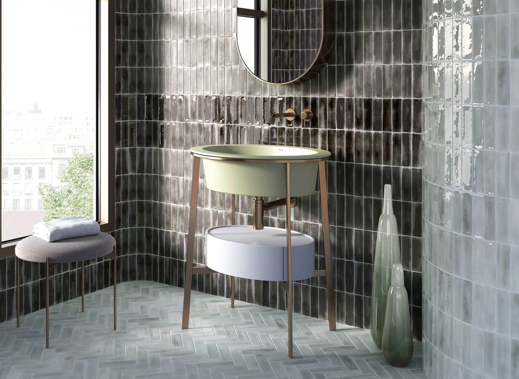 Aruba Coal and Steel - Matt & Gloss 2x6 | Marino Tile NY