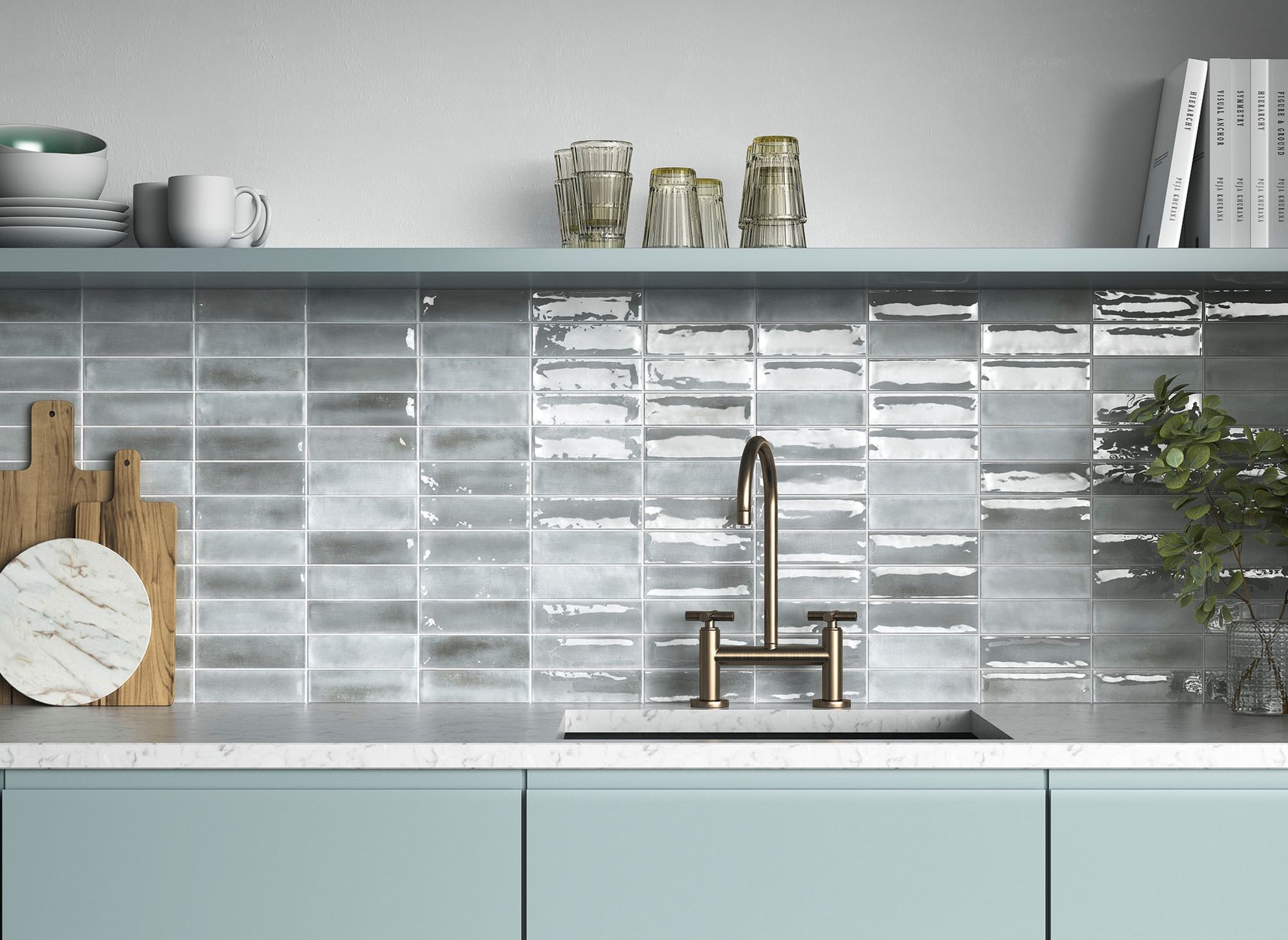 Aruba Steel - Matt & Gloss 2x6 | Marino Tile NY