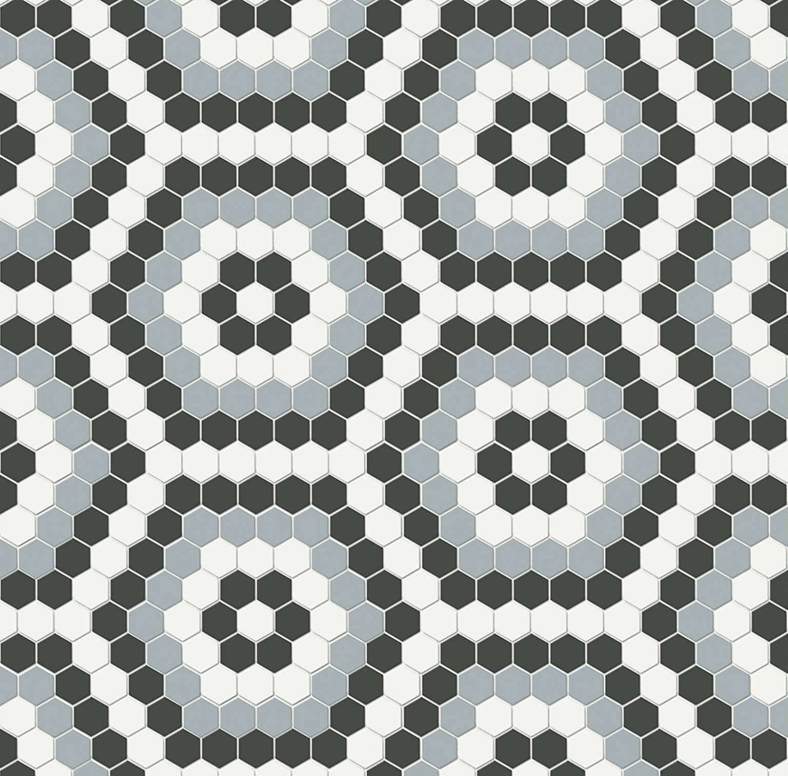 Dawn Blend Matte Hexagon Pattern Mosaic