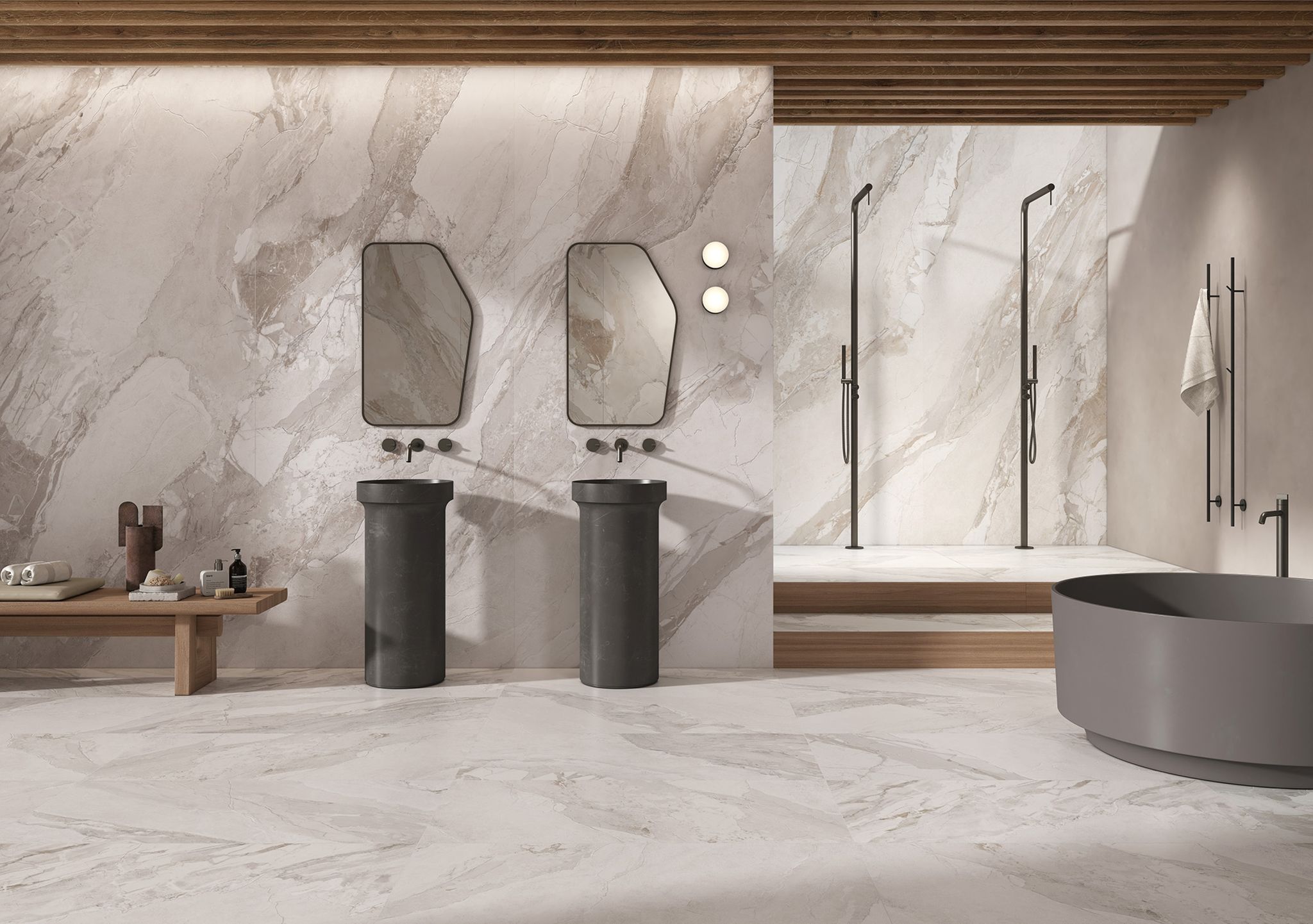 Dynasty White Polished/Matte 24x48 2 | Marino Tile NY