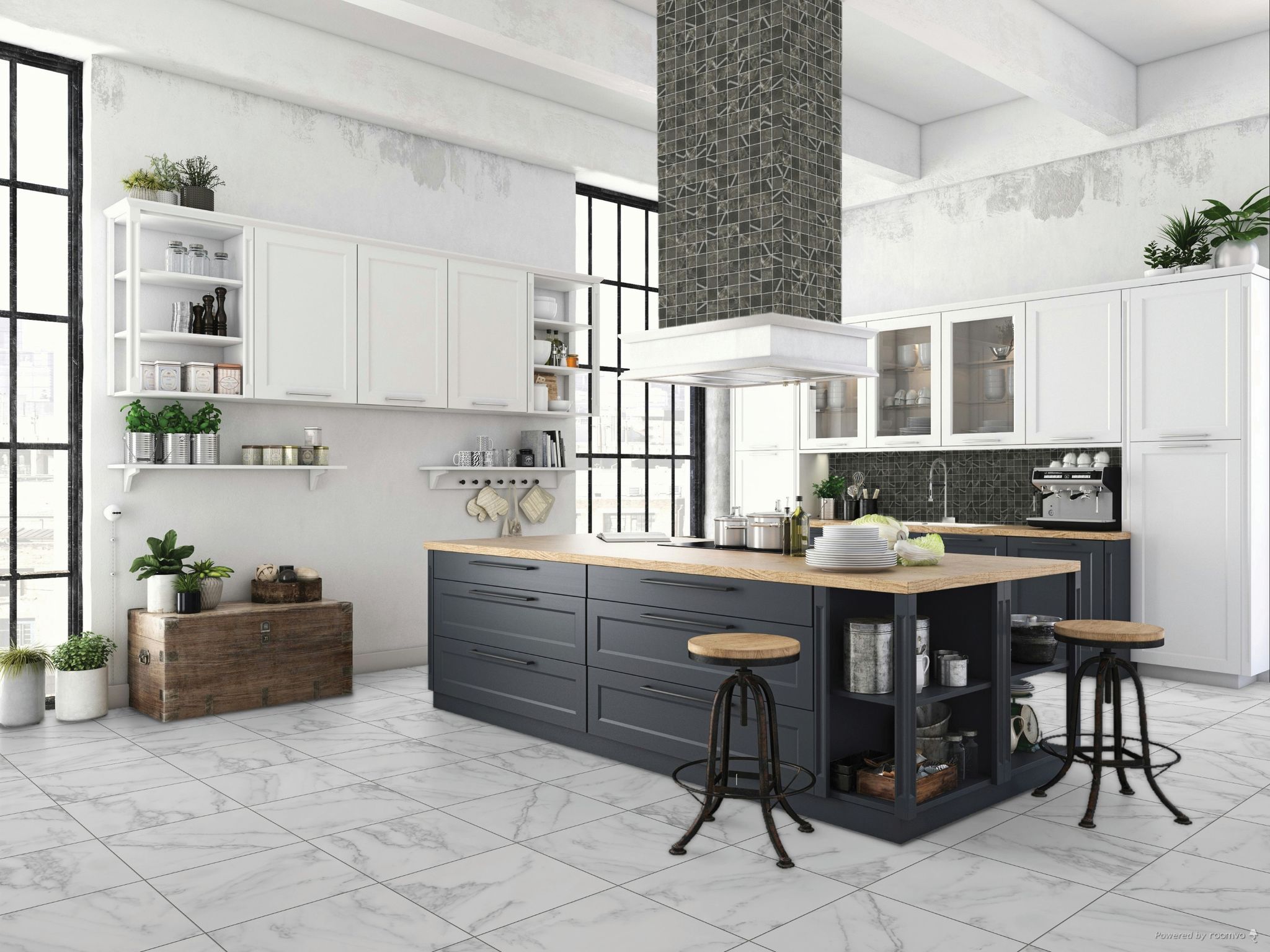 Florence Bianco and Carbon | Marino Tile NY