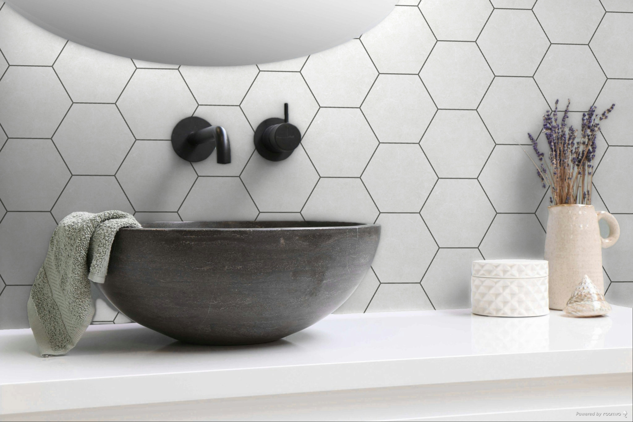 Form 5.5X6.3” White Hexagon | Marino Tile NY