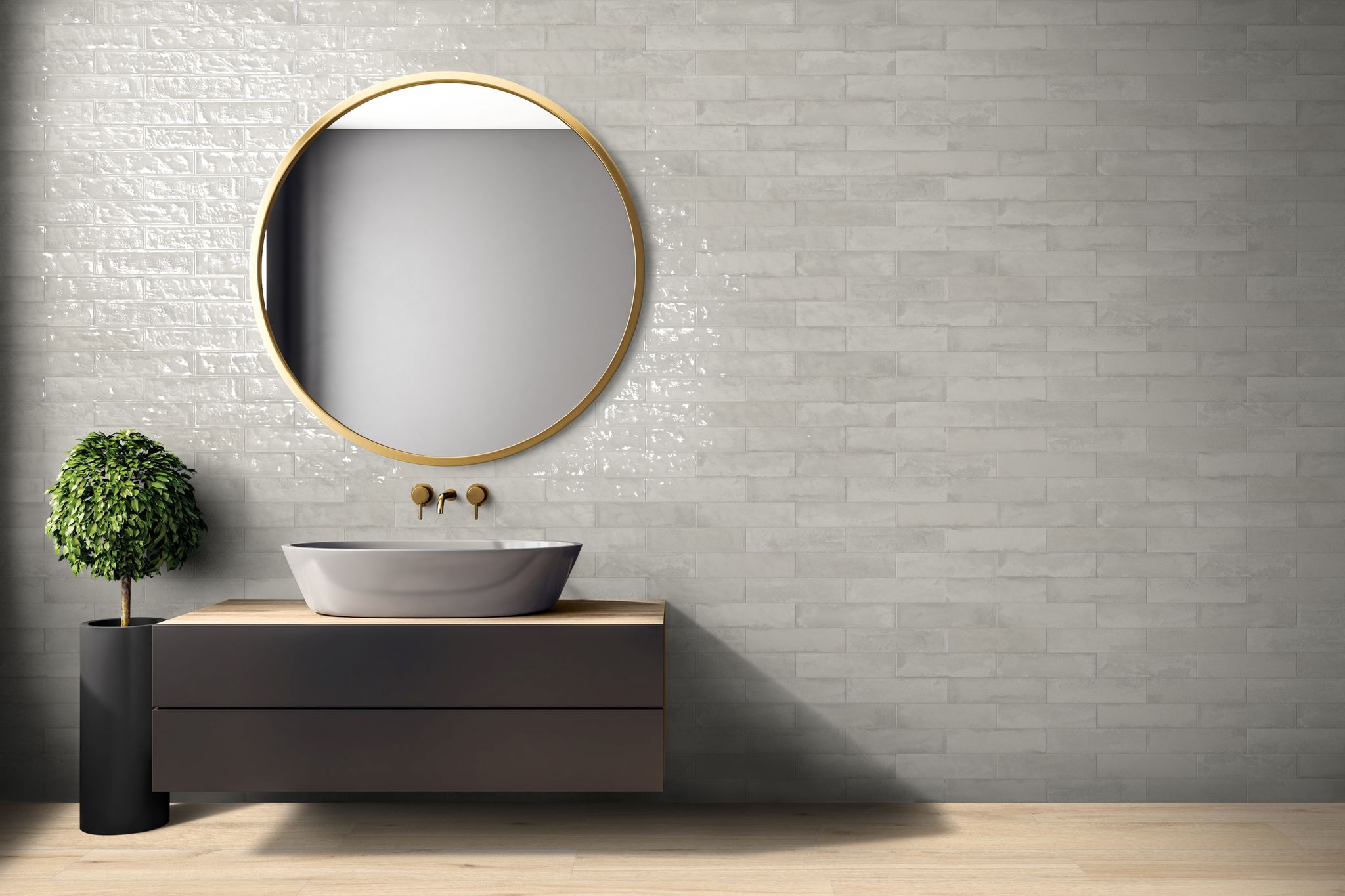 Grand Cayman 3x12" Collier Grey 1 | Marino Tile NY