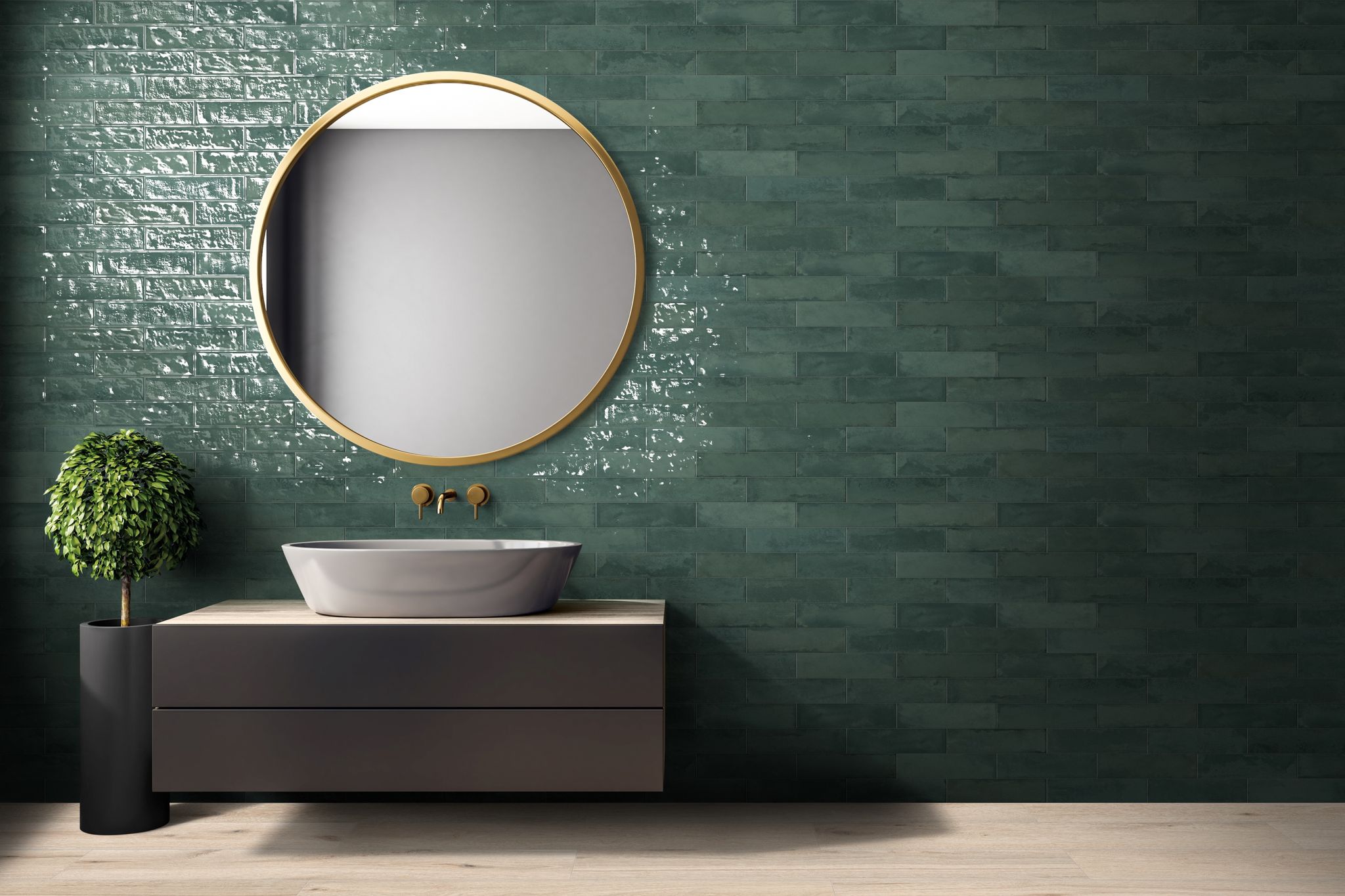 Grand Cayman 3x12" Heritage Green 2  | Marino Tile NY