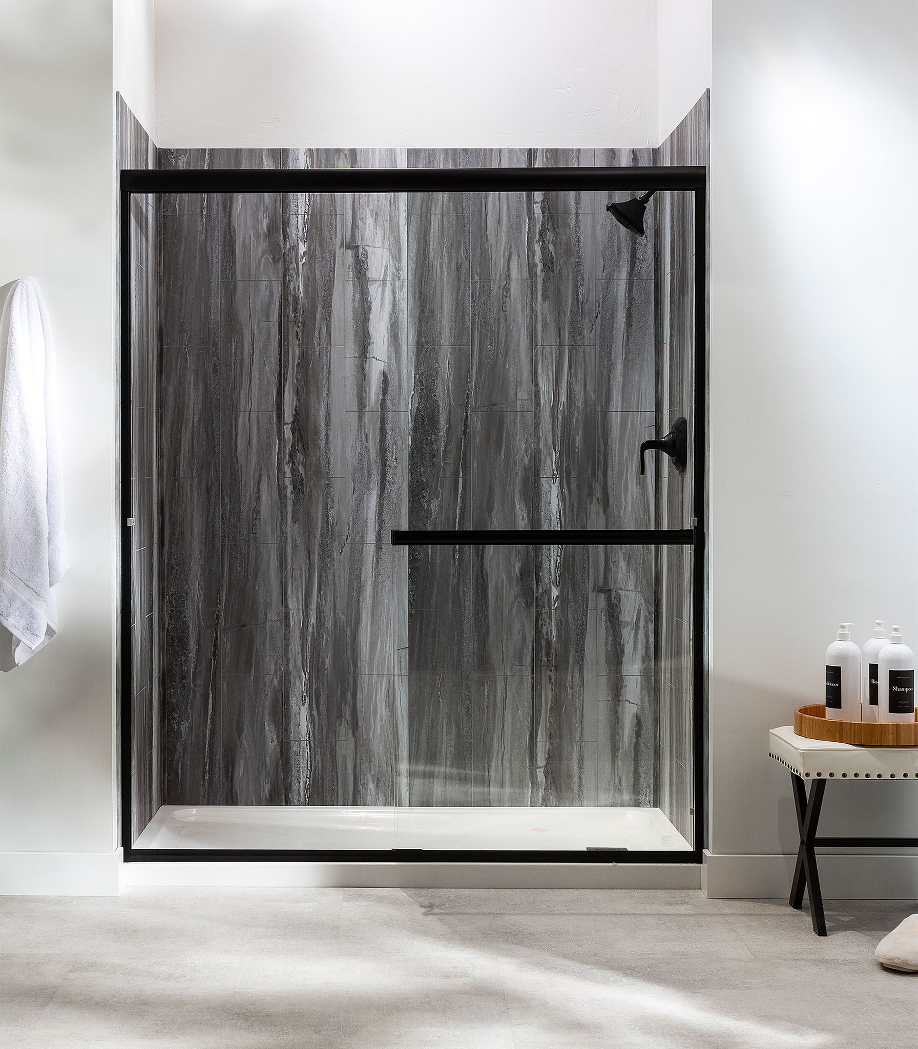 Hermitage Granite Shower Wall Kit 32x60x78 | Marino Tile NY