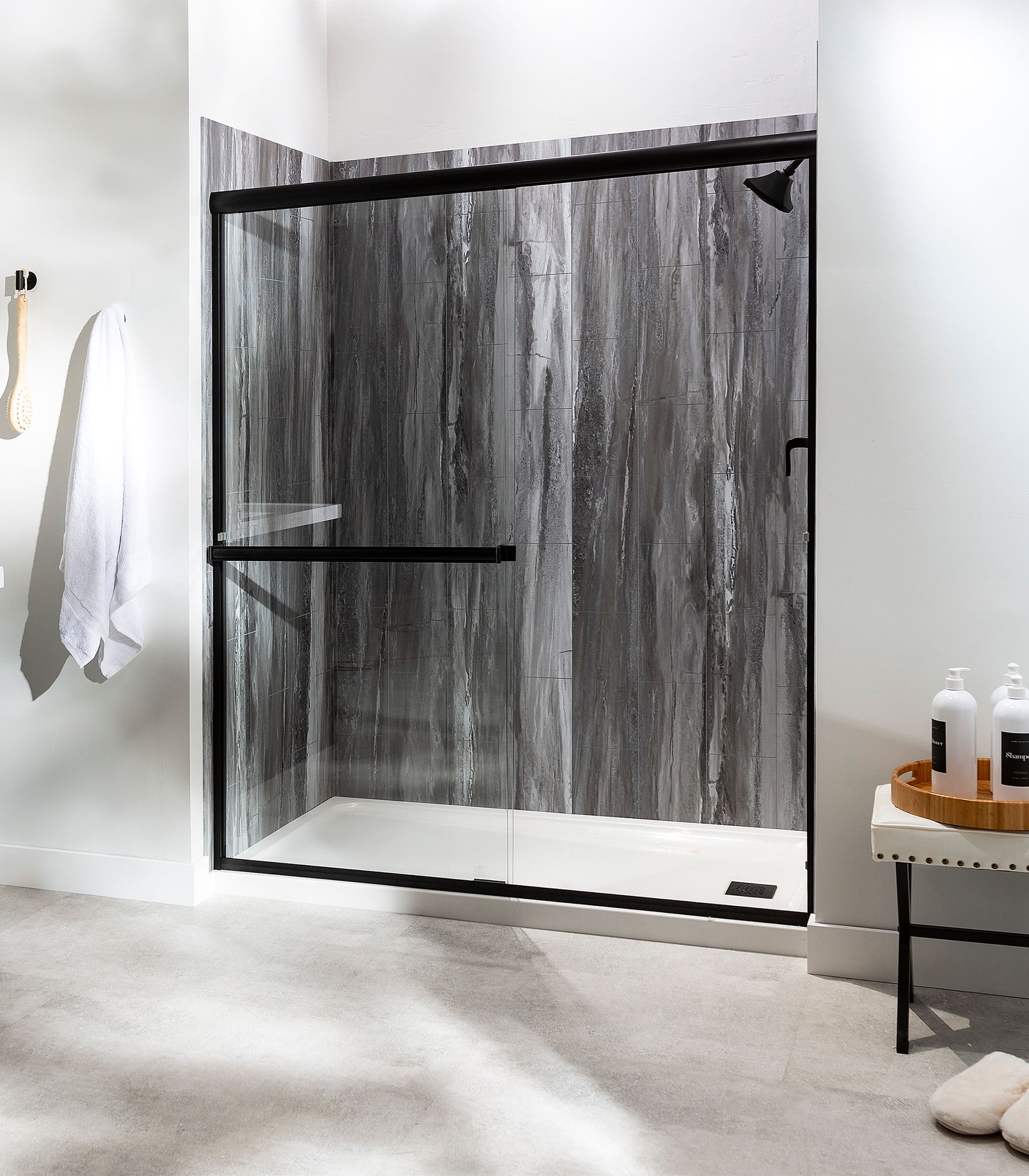 Hermitage Granite Shower Wall Kit 36x36x78 | Marino Tile NY