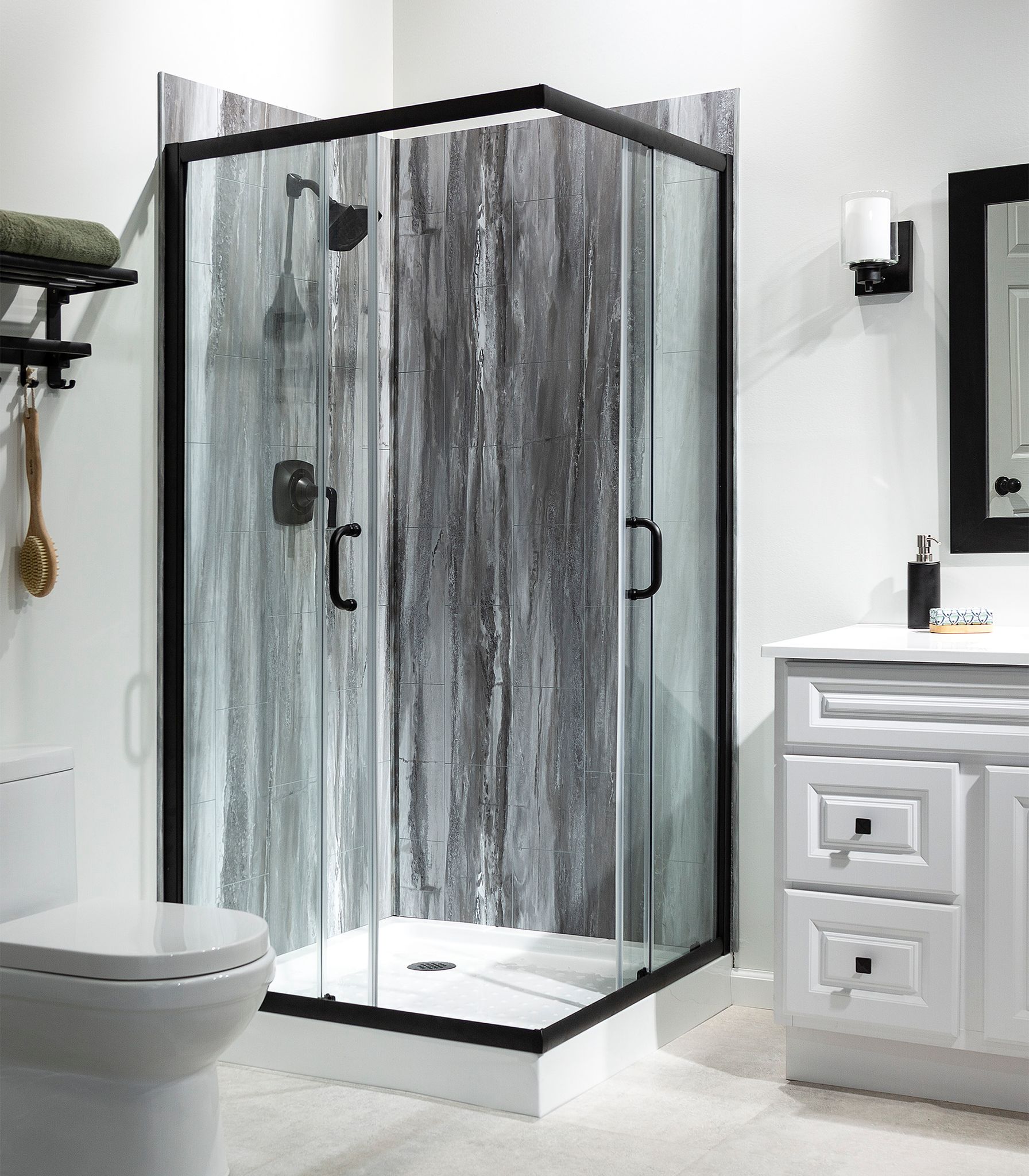 Hermitage Granite Shower Wall Kit 36x60x78 | Marino Tile NY