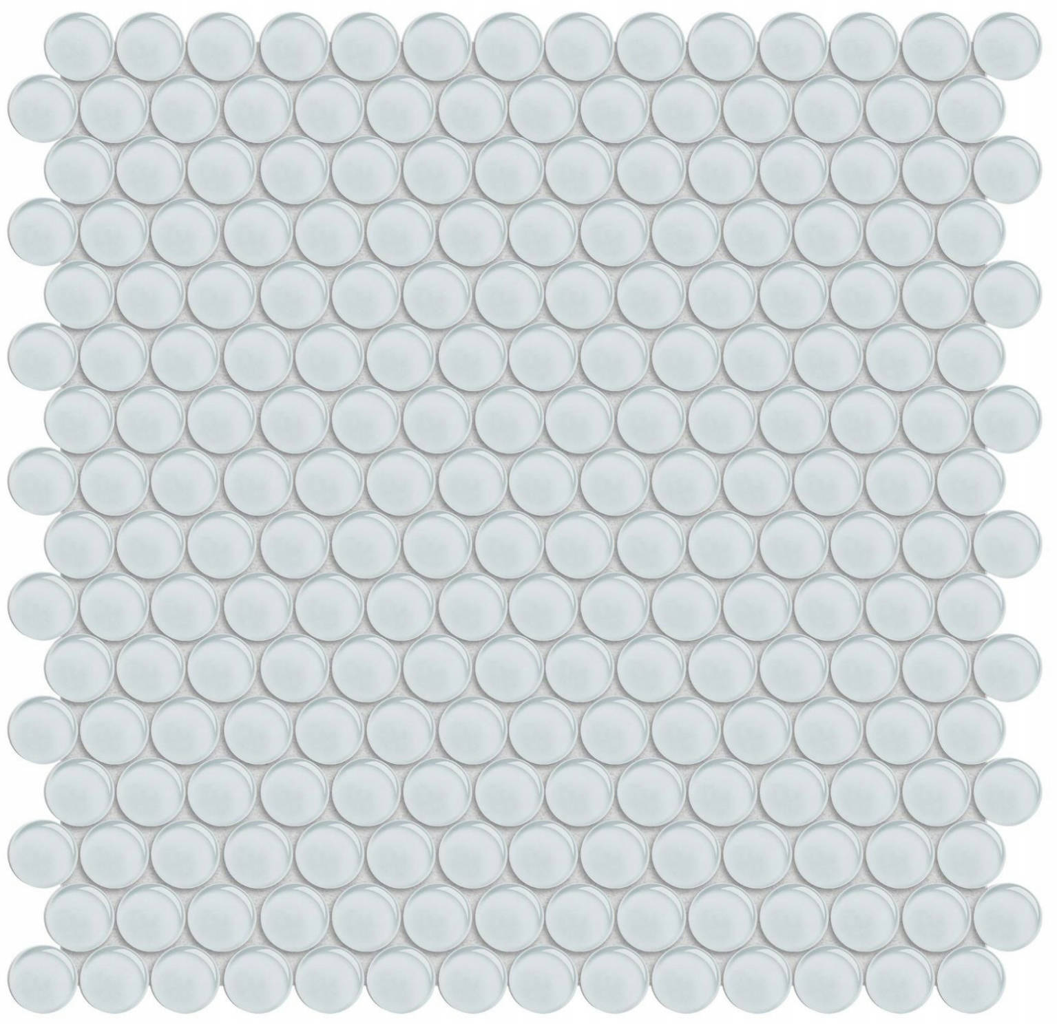 Ice Penny Round Mosaic