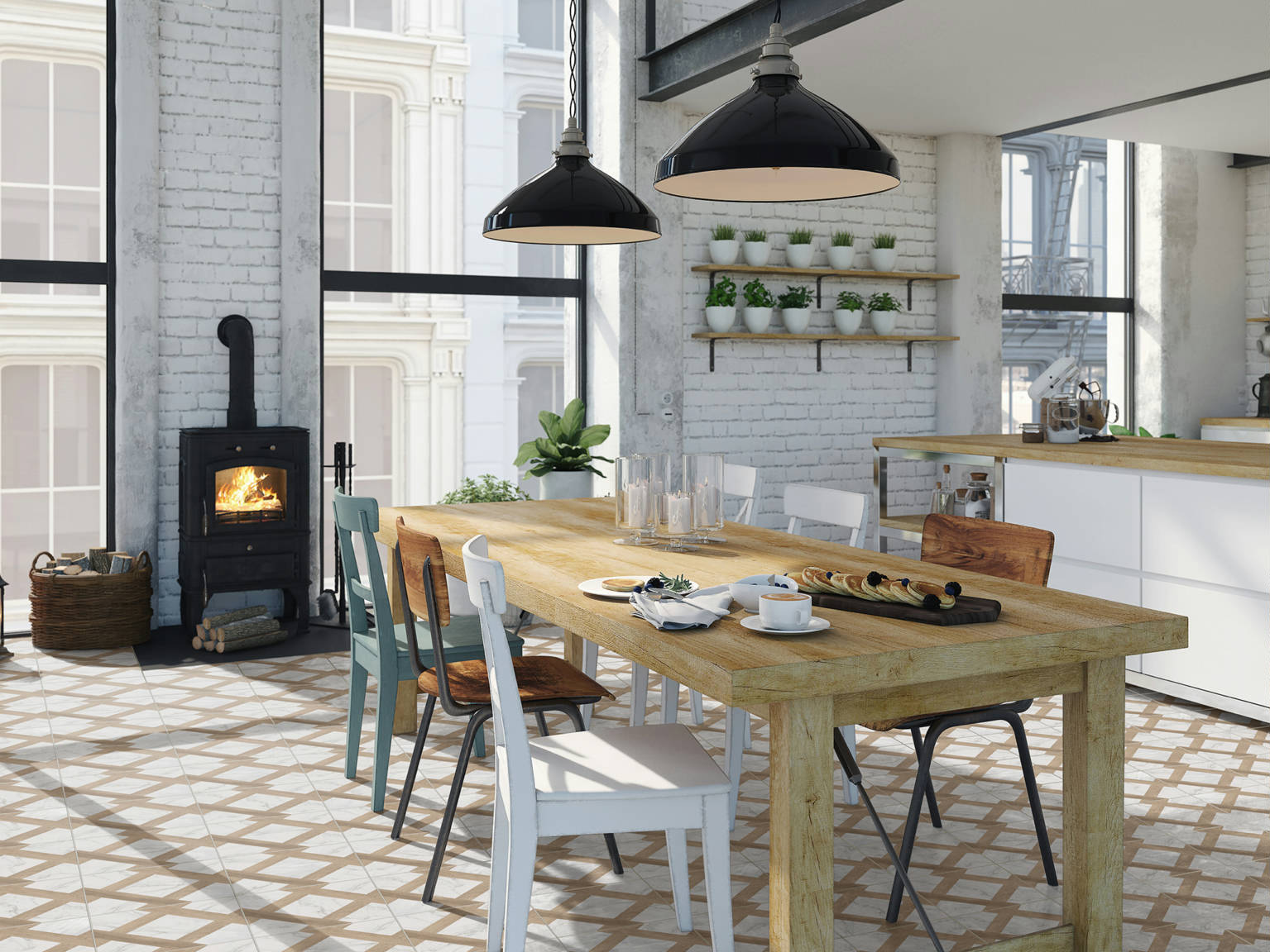 Intarsio Pisa 10x10 0 | Marino Tile NY