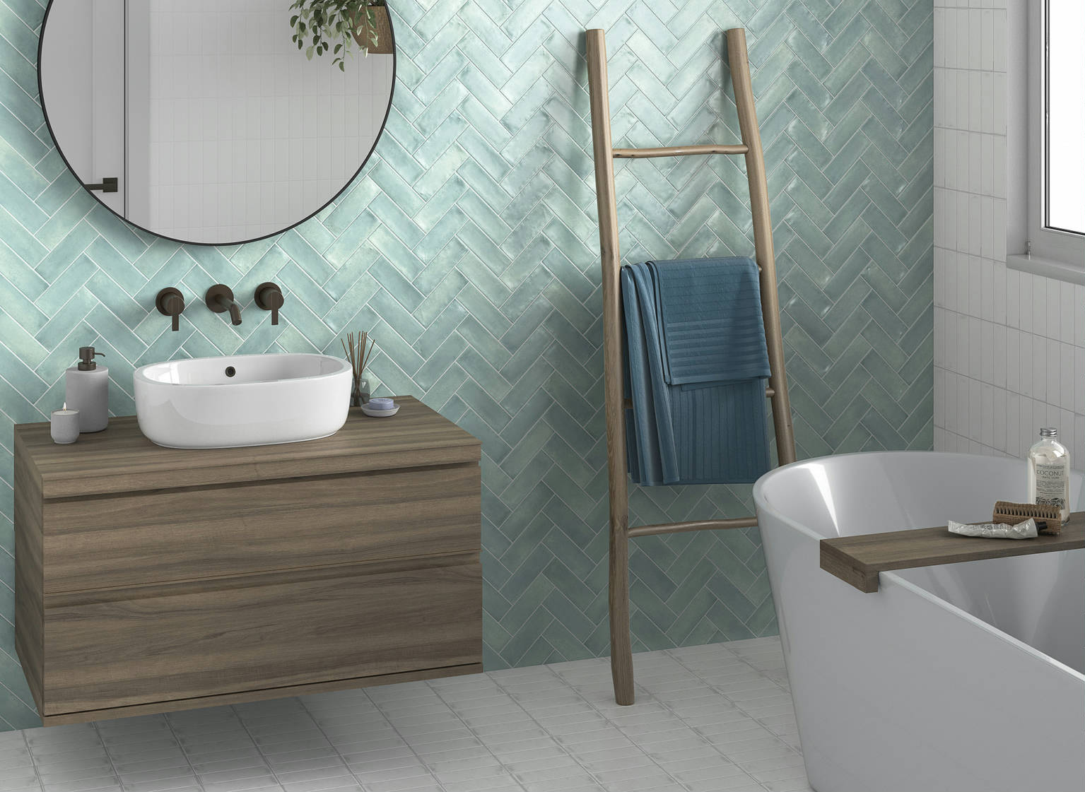 Lisbon 2X6 White and Sky | Marino Tile NY