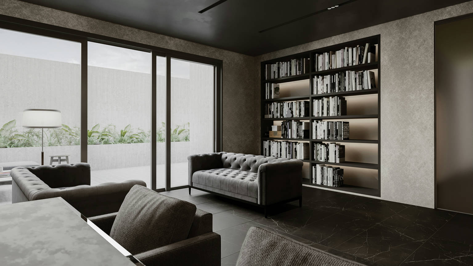 Luxury Tivoli Nero 24x48 2 | Marino Tile NY