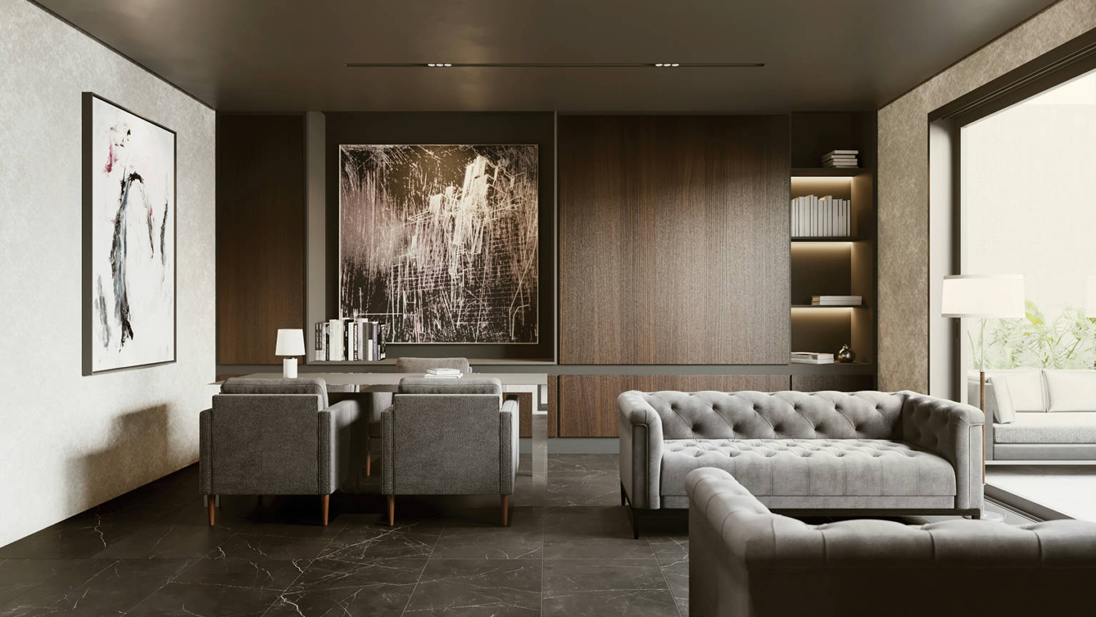 Luxury Tivoli Nero 24x48 | Marino Tile NY