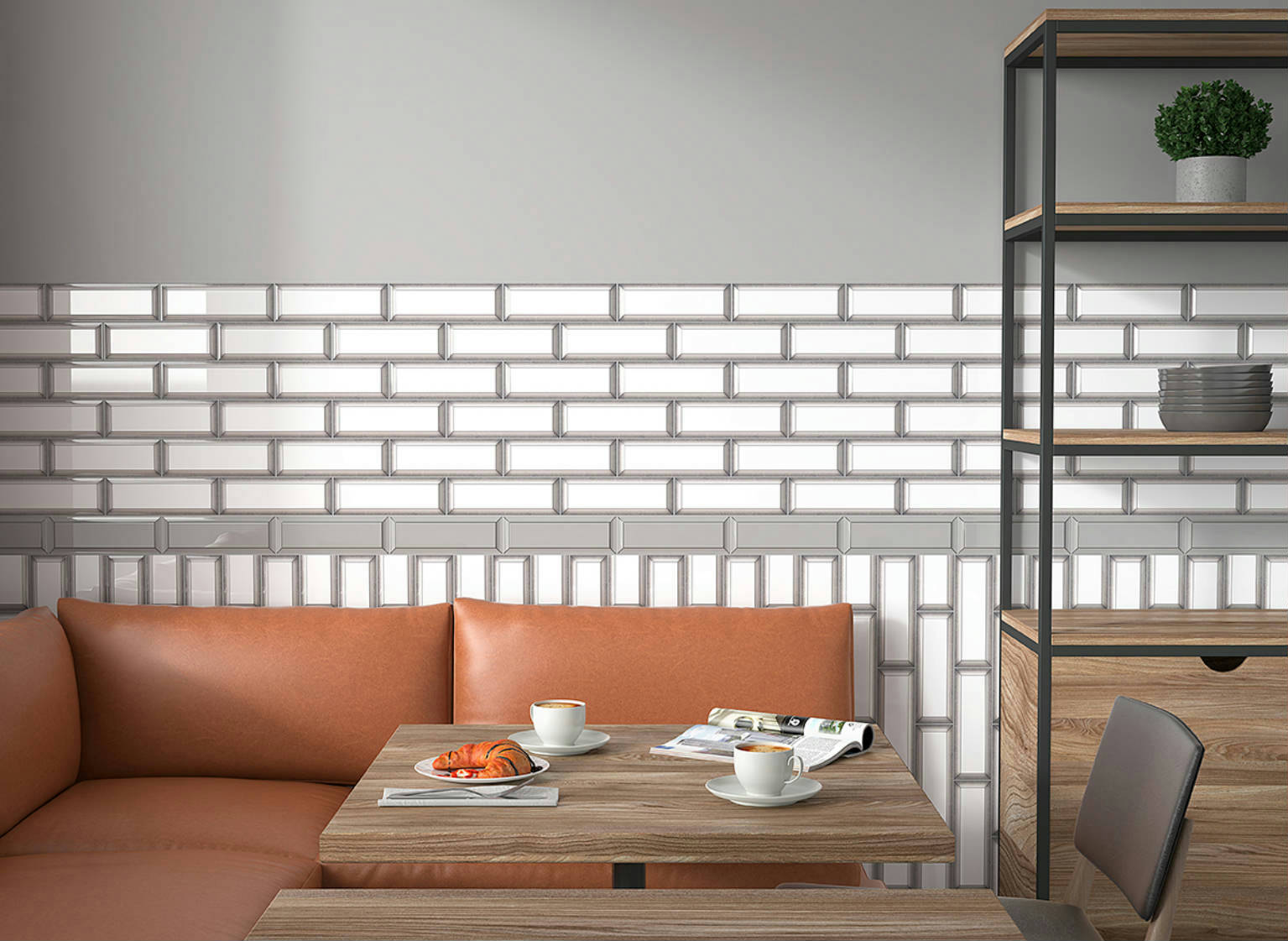 Marco 3X9 Blurred Black | Marino Tile NY