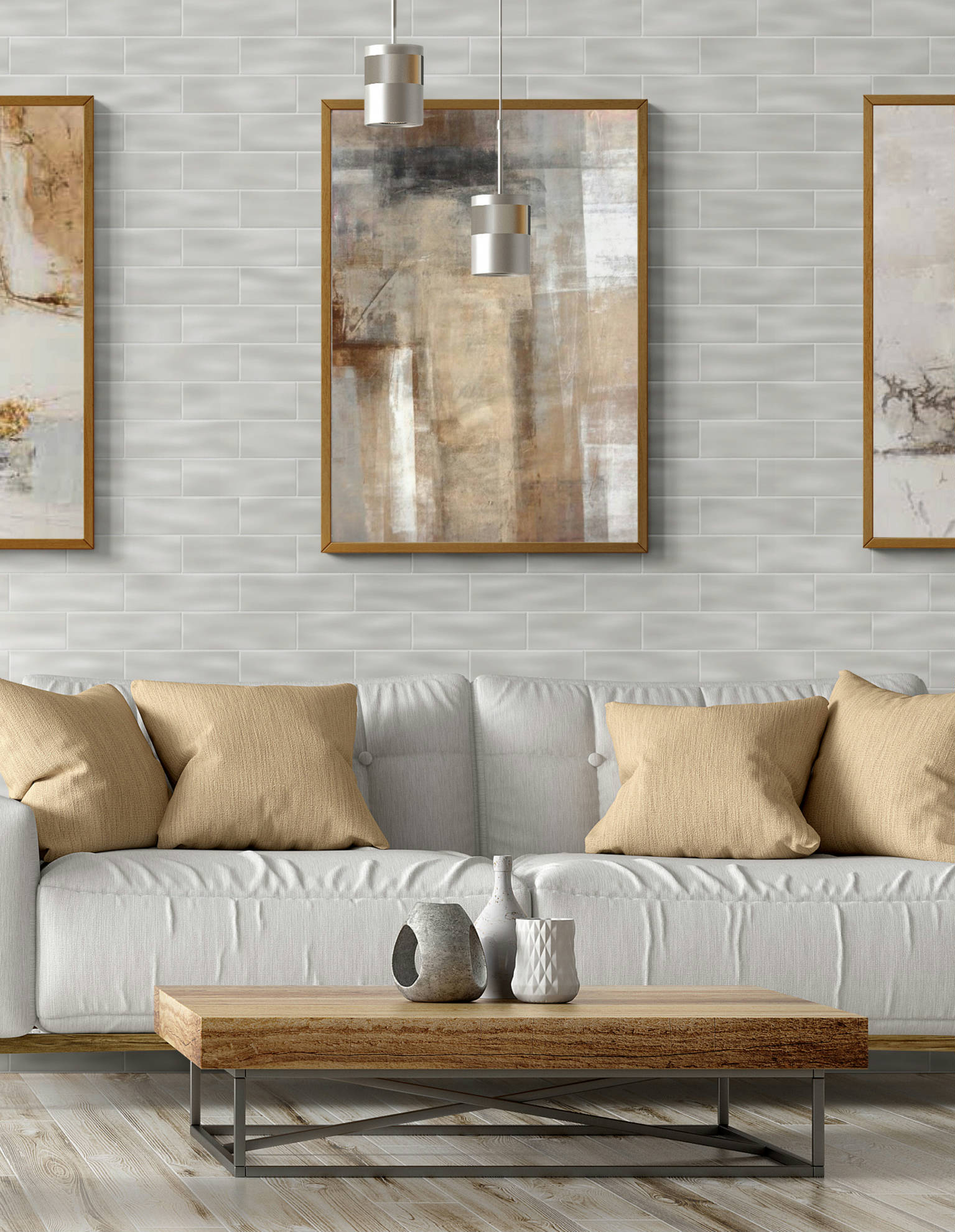Matte Flint Brickwork Mosaic | Marino Tile NY