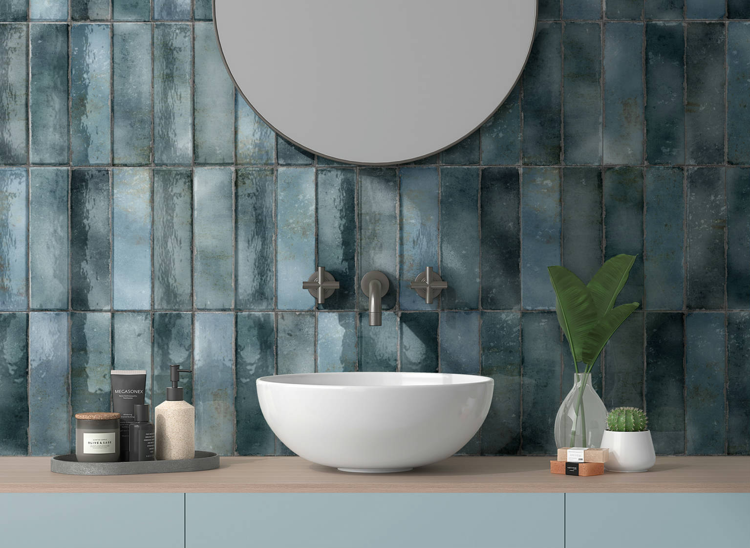 Miami South Beach Blue 2.75×9.5 | Marino Tile NY