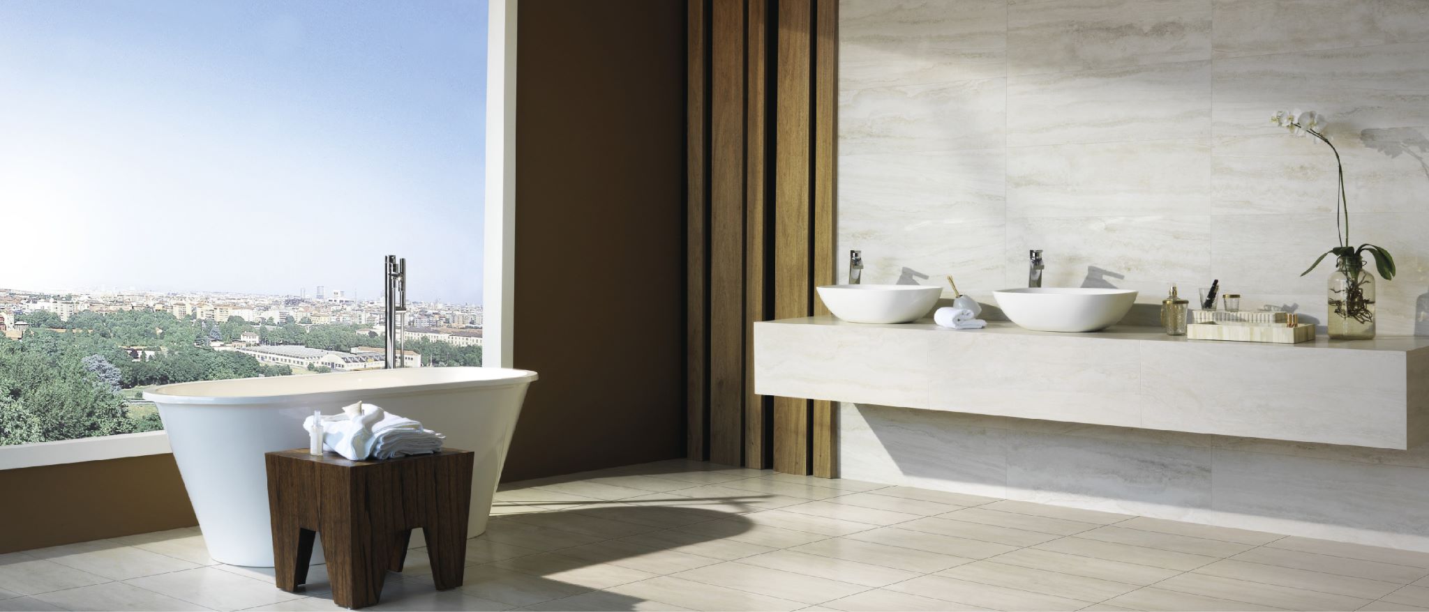 Nevada 12x24" Bianco Navona Polished | Marino Tile NY