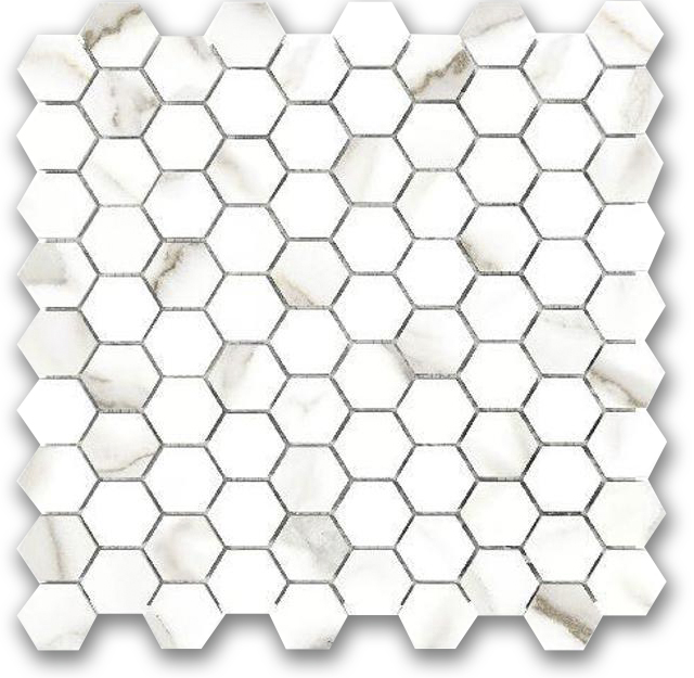 Polished 1" Adoration Hex Mosaic