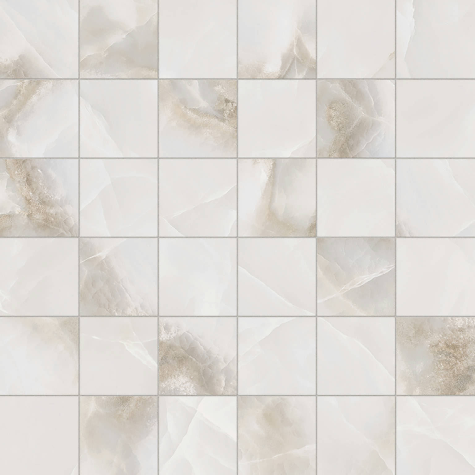 Rendezvous White Matte 2x2 Mosaic