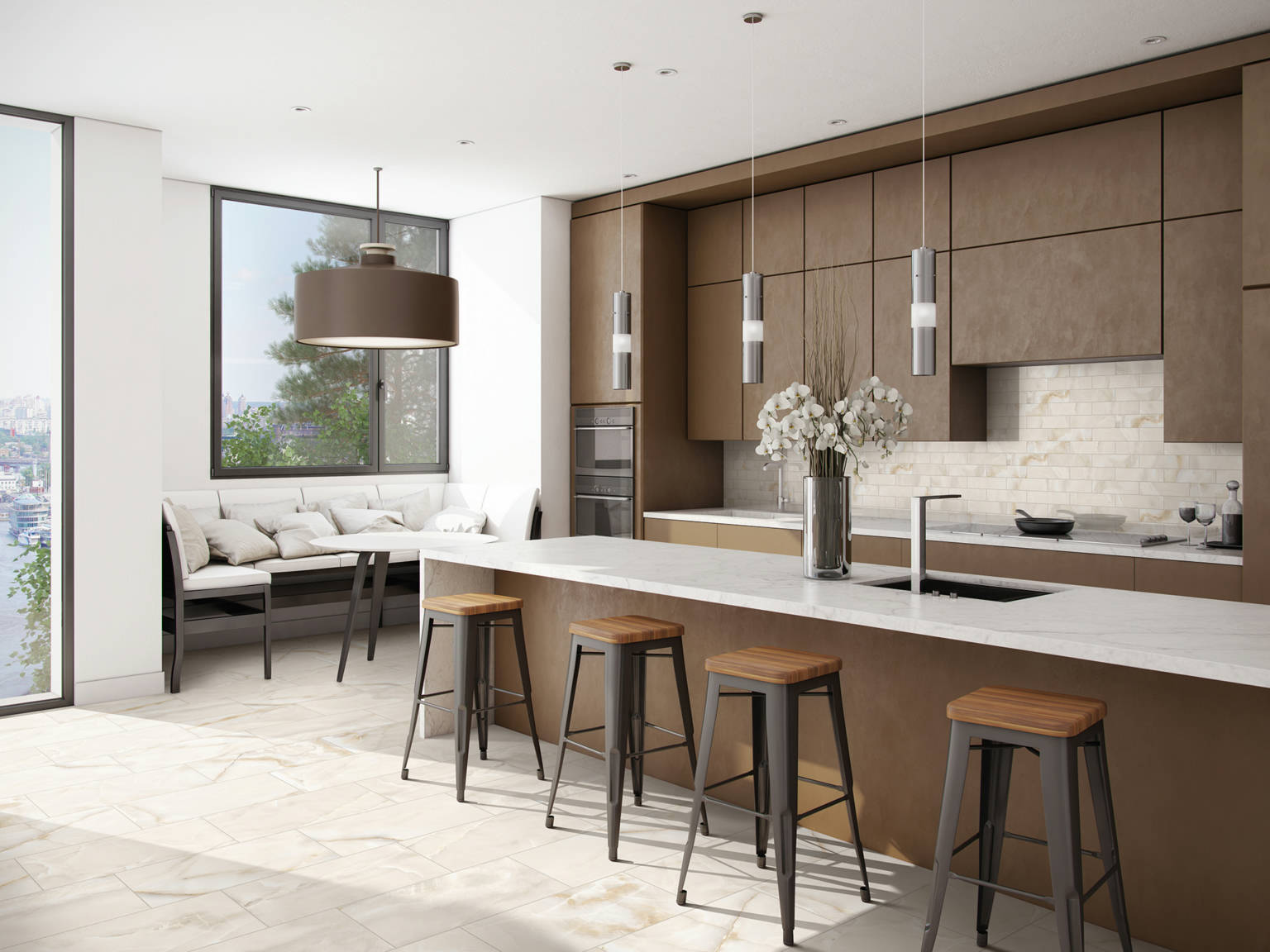 Romance  Intrigue Ivory | Marino Tile NY