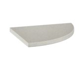 Marmiline Fog 9x9 Corner Shelf | Marino Tile NY