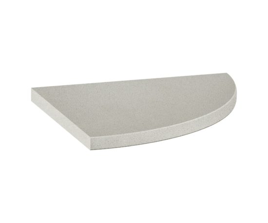 Marmiline Fog 9x9 Corner Shelf | Marino Tile NY