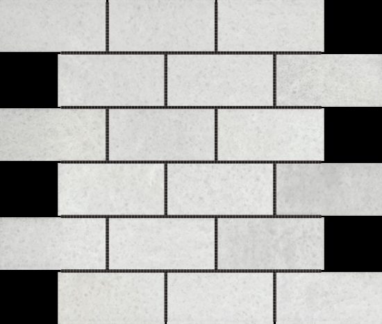 2"x4" Brick White Grey Mosaic | Marino Tile NY