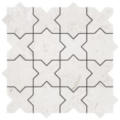 3"x3" Cross & Star Beige Marble | Marino Tile NY