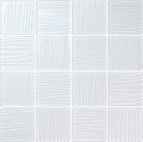 3"x3" White Glass Mosaic | Marino Tile NY
