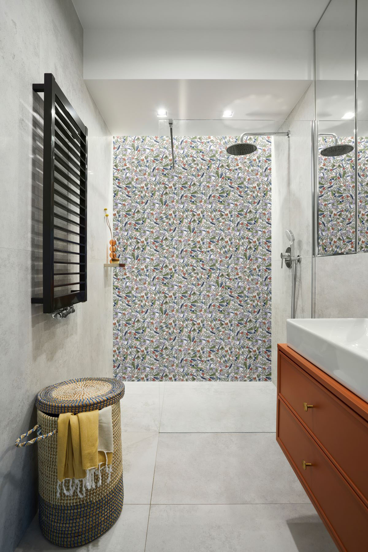 4"x4" Floral Multicolor Mosaic | Marino Tile NY