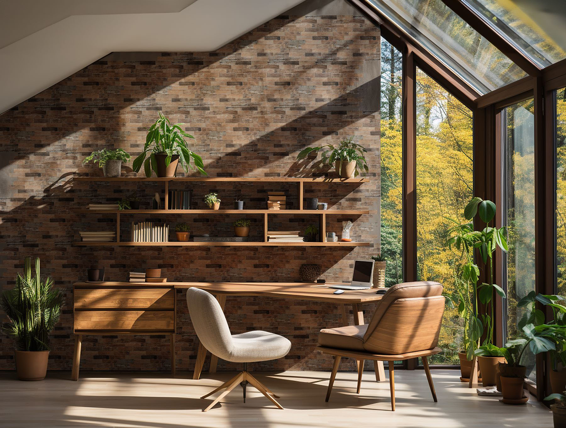 Beige Brown Mix Wood | Marino Tile NY