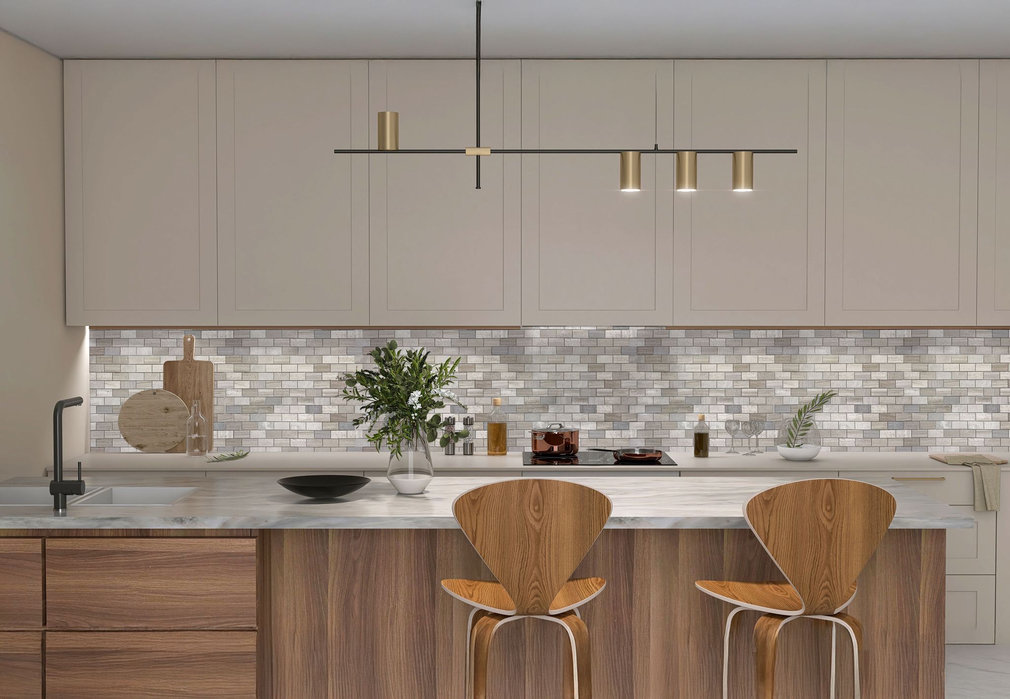 Brick Limestone Multi Finish Grey 2 | Marino Tile NY