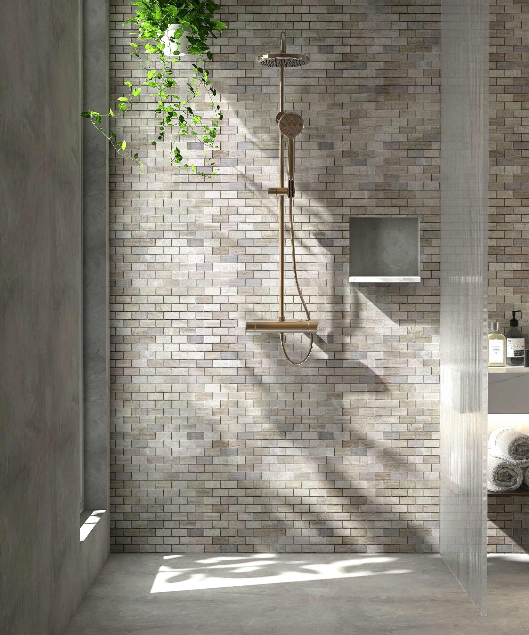 Brick Limestone Multi Finish Grey | Marino Tile NY
