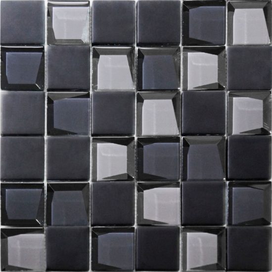 Glass 2"x2" Grey Mix Mosaic | Marino Tile NY