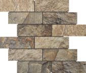 Slate Stone Beige Glazed Ceramic 2"x6" Brick | Marino Tile NY