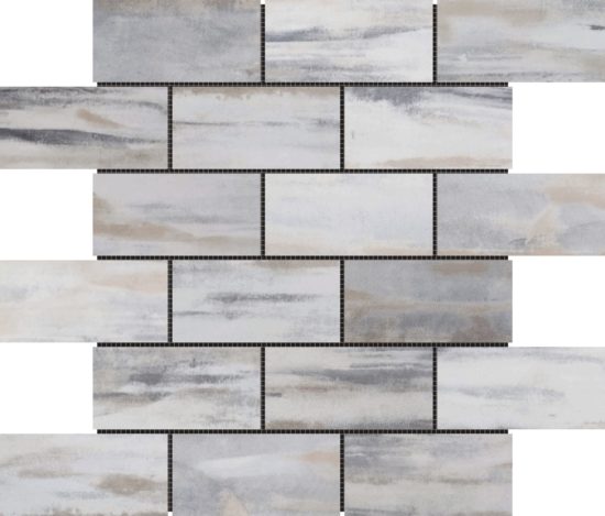 Slate Stone Beige Glazed Ceramic 2"x6" Brick | Marino Tile NY