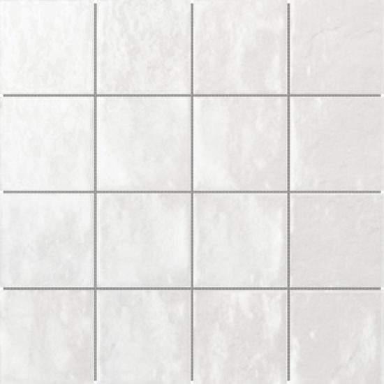 Zellige Glazed Ceramic White 3"x3" Mosaic | Marino Tile NY