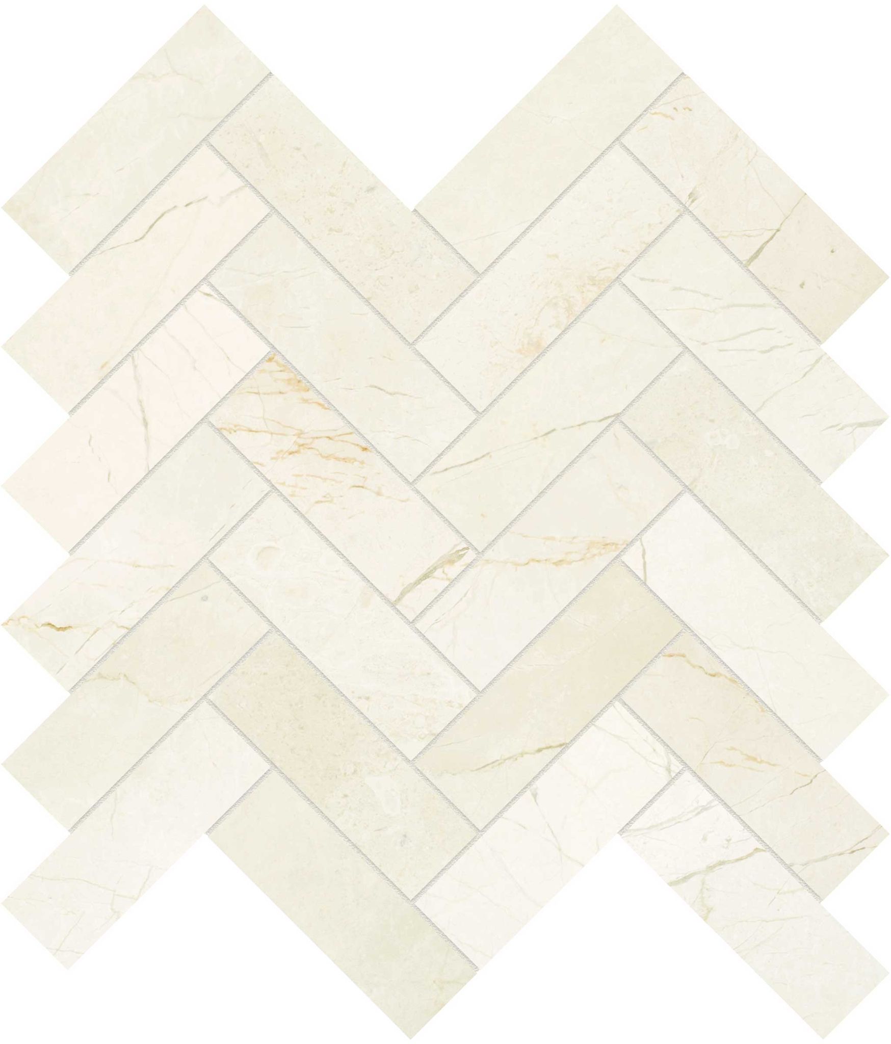 Avorio Crema 1.25x4 Herringbone Mosaic | Marino Tile NY