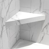 Carrara Marble Shower Bench 26x18.63x3 | Marino Tile NY