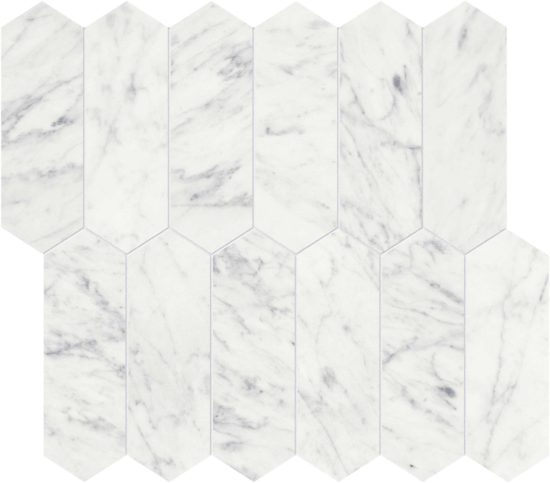 Eterna Bianco 2x6 Picket Mosaic | Marino Tile NY
