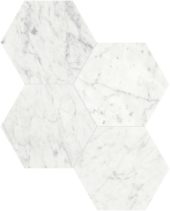 Eterna Bianco 6 Polished Hexagon Mosaic | Marino Tile NY