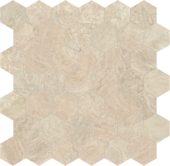 Impero Reale 2 Polished Hexagon Mosaic | Marino Tile NY