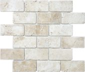 Ivory 2x4 Brick Mosaic | Marino Tile NY