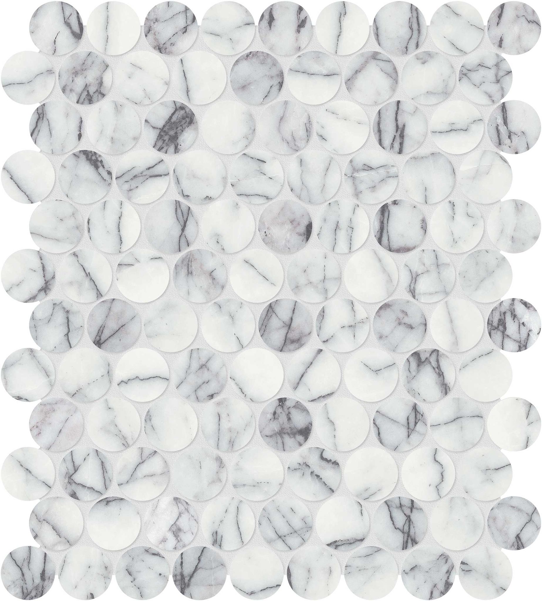 Lilac Volta 1.25 Penny Round Mosaic | Marino Tile NY