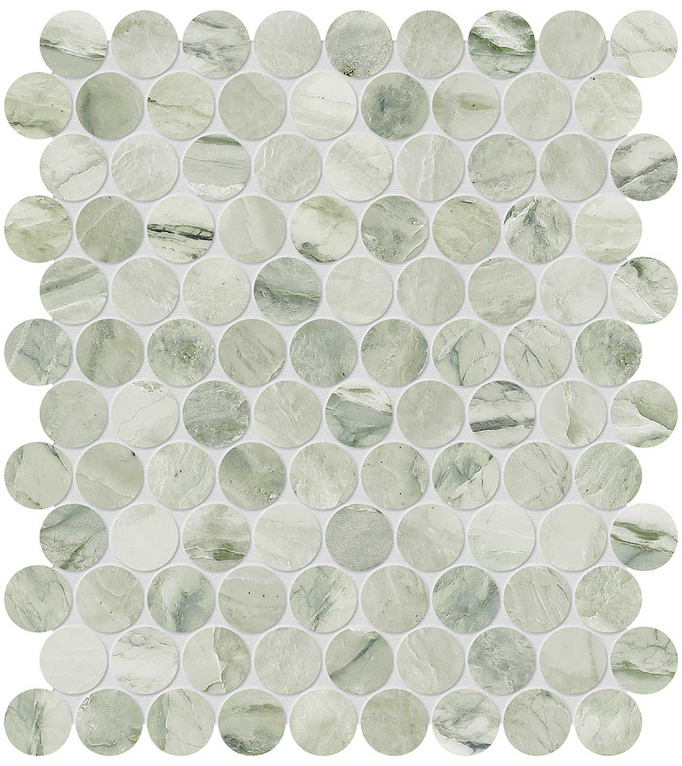 Moscato Argento 1.25 Penny Round Mosaic | Marino Tile NY
