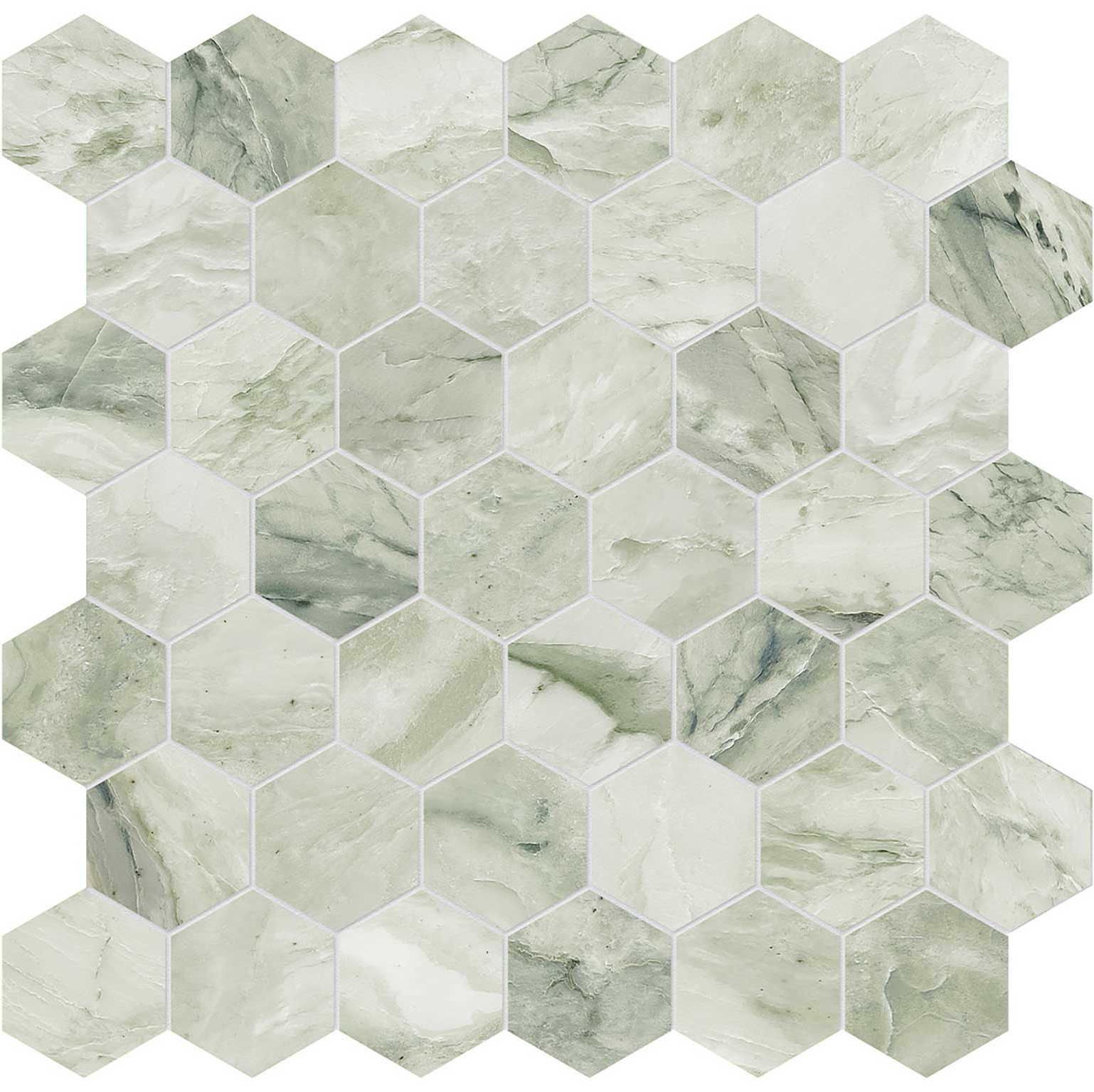 Moscato Argento 2 Hexagon Mosaic | Marino Tile NY