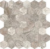 Silver Ash 2 Hexagon Mosaic | Marino Tile NY