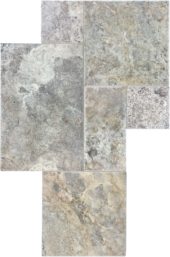 Silver Ash Cobble Pattern Set | Marino Tile NY