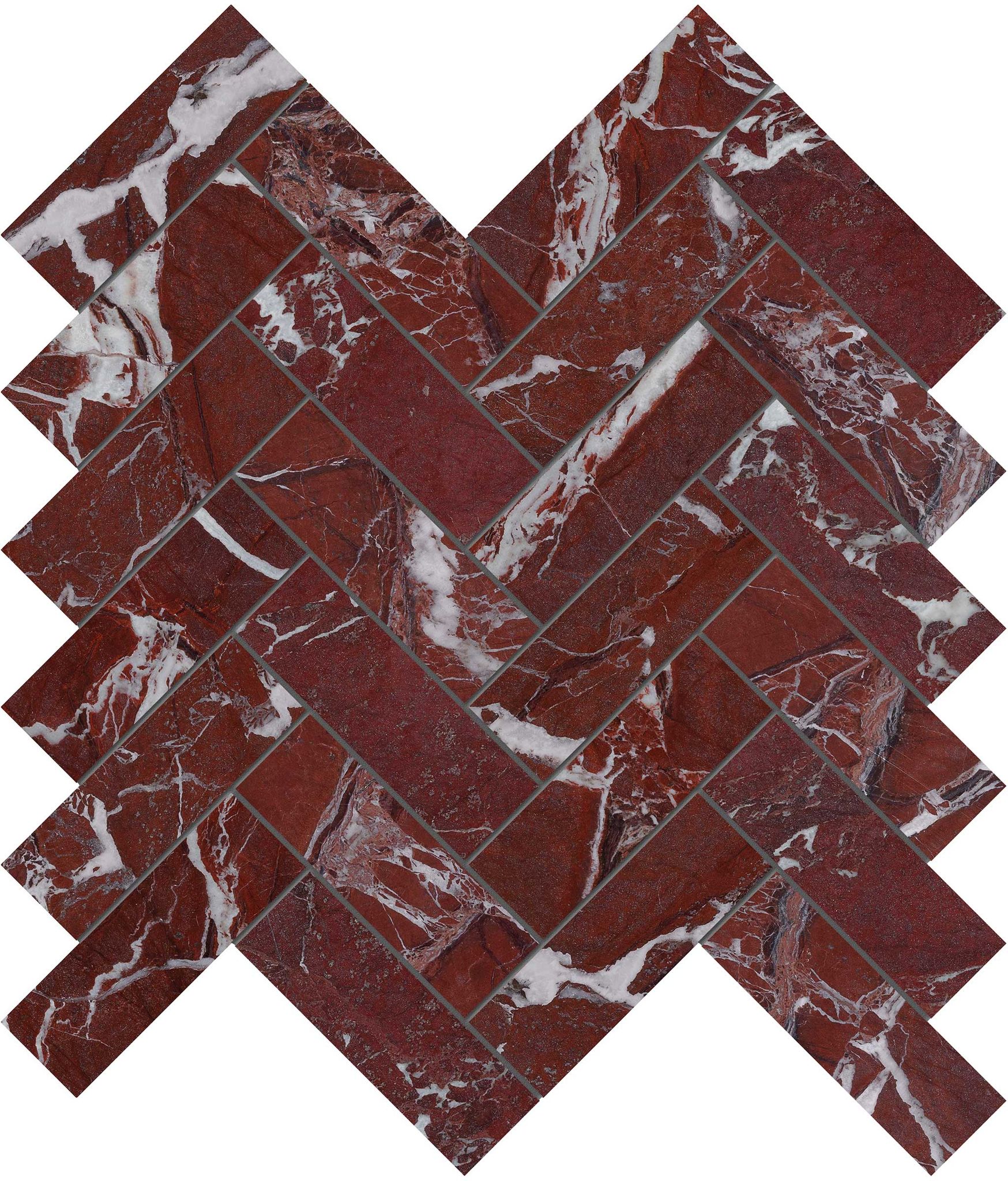 Tuscano Rosso 1.25x4 Herringbone Mosaic | Marino Tile NY